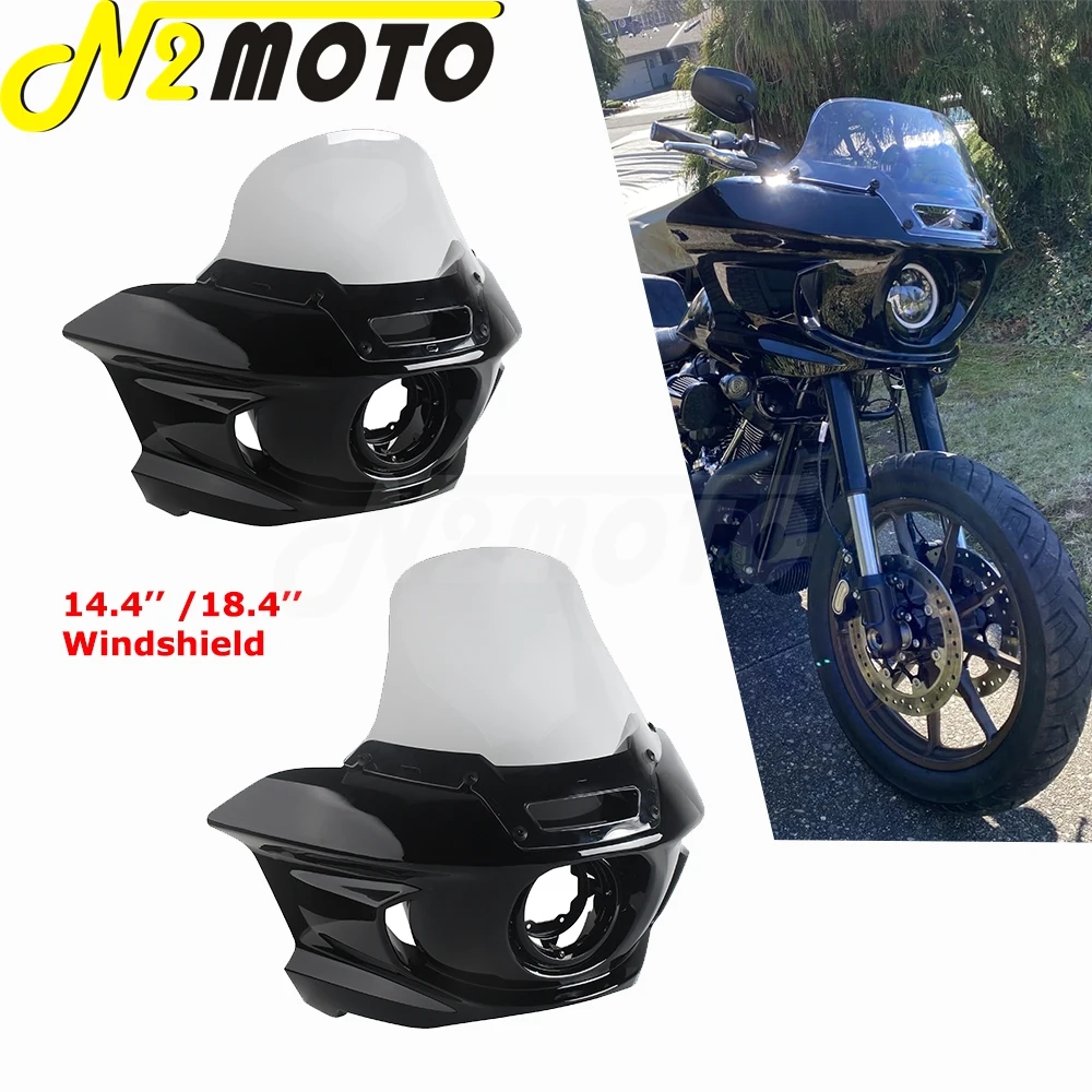 

Мотоциклетный обтекатель фар Low Rider ST, дефлектор ветра 14/18,4 дюйма, лобовое стекло для Harley Softail Low Rider S FXLRS FXLR 18-21
