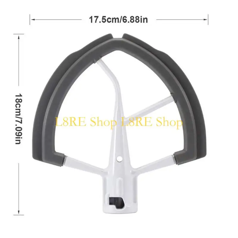 L8RE Flex-Edge Paddle Mixer Part Part Material Stainless Steel Material for 6QT Mixers