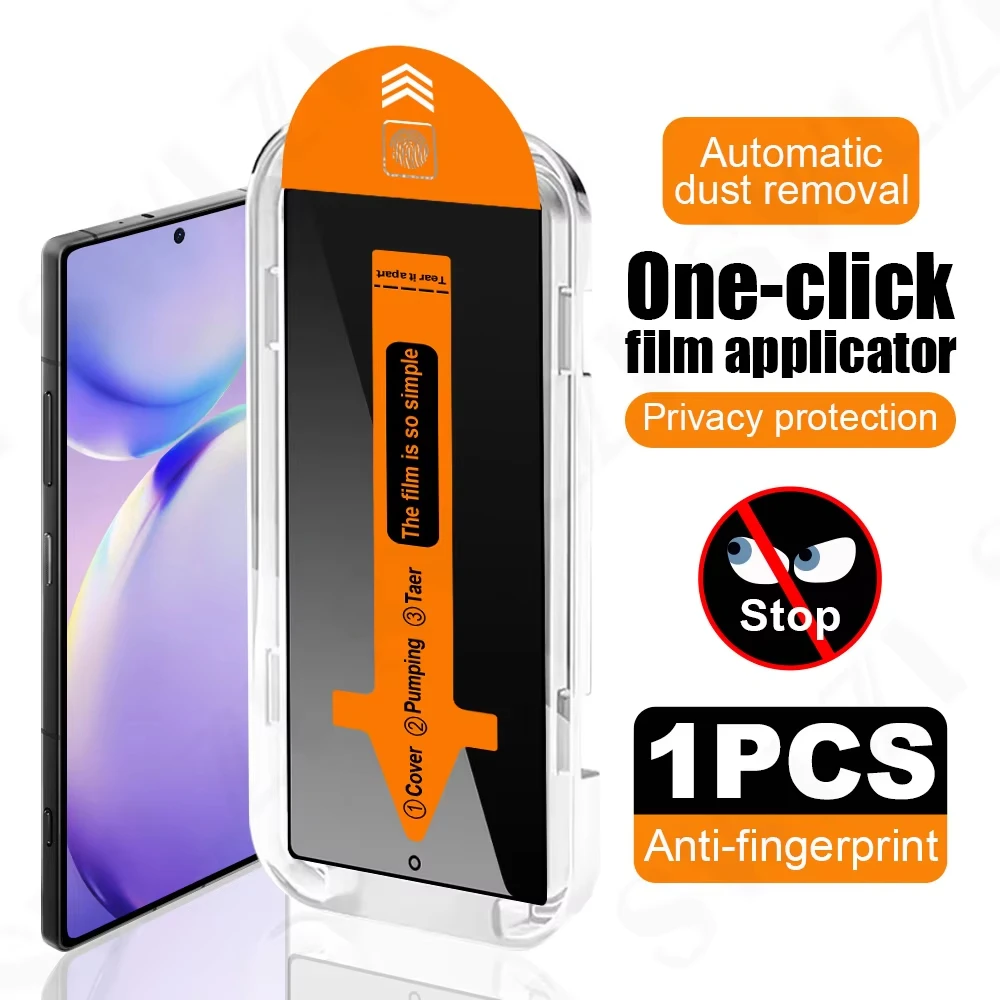 Антишпионское закаленное стекло для Samsung S25 S24 Ultra S23 FE A53 A52 A51 S22 A72 A73 A71 A31 A21s Защитная пленка для экрана Простая установка коробки