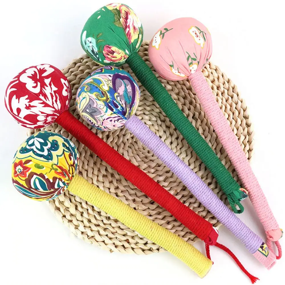 Herb Infused Massage Hammer Manual Patting Stick Body Relaxation Device Neck Shoulder Fatigue Relief Natural Linen Tool