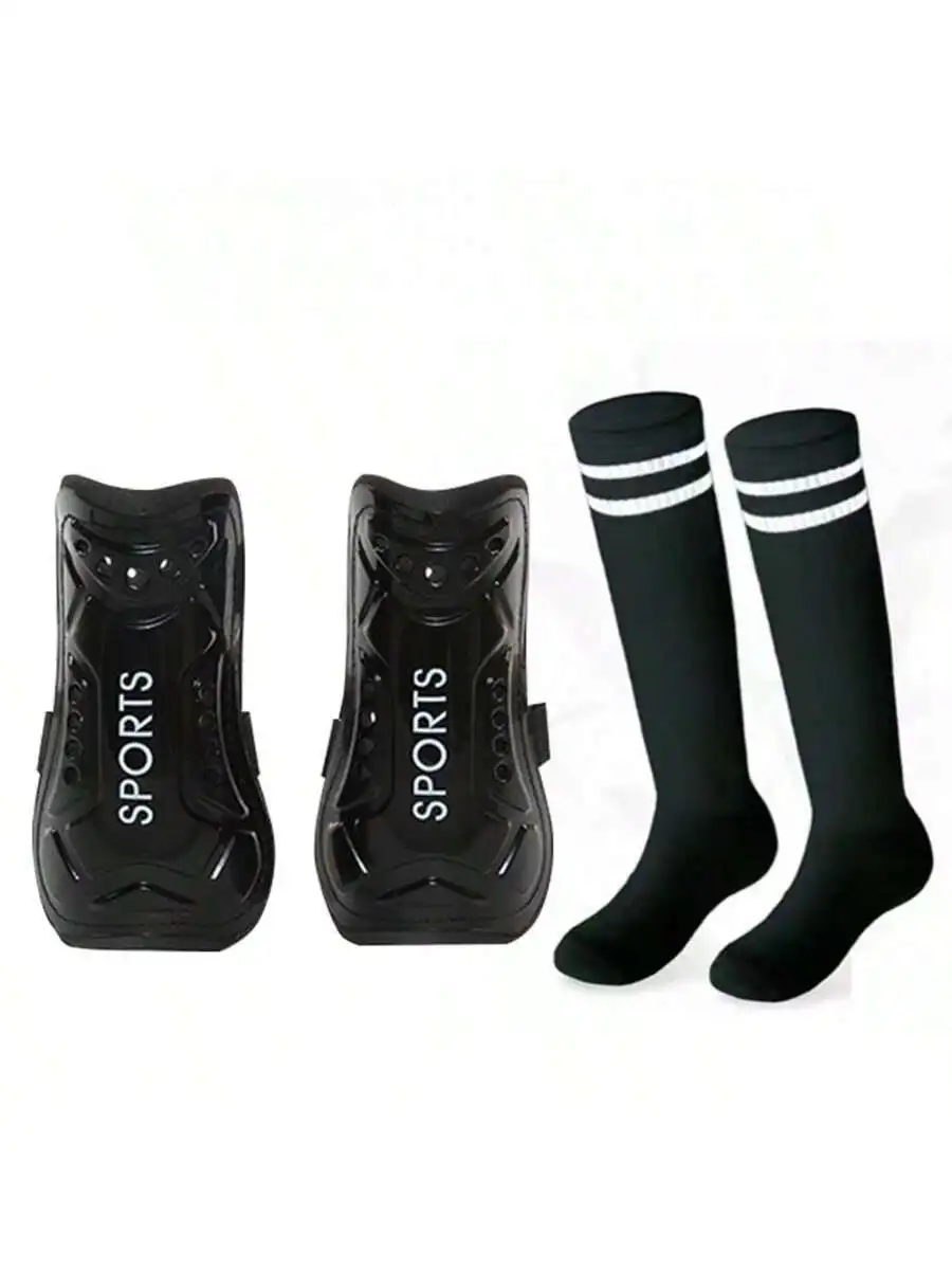 

Набор футбольных носков с наколенниками и ремнями, подходящий для тренировок и соревнований.