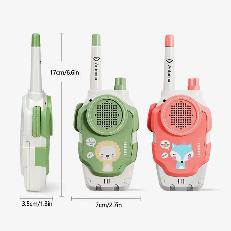 Bambini Walkie Talkie Mini Telefonata Bambini Cartoon Talkie Walkie Radio bidirezionale a lungo raggio Interphone Ragazzi Ragazze Regali di compleanno