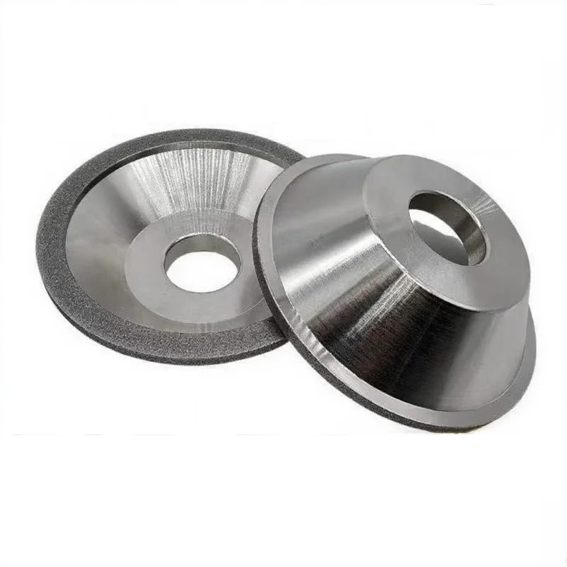 Bowl-shaped diamond grinding wheel for hard alloy grinding of optical glass, stone, ceramics cutting, aerospace parts grinding f