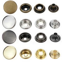 20/50/100 Sets #201 #203 Metal Snap Fasteners Snaps Button Press Studs Sewing Button For DIY Clothes Garment Bags Leathercraft