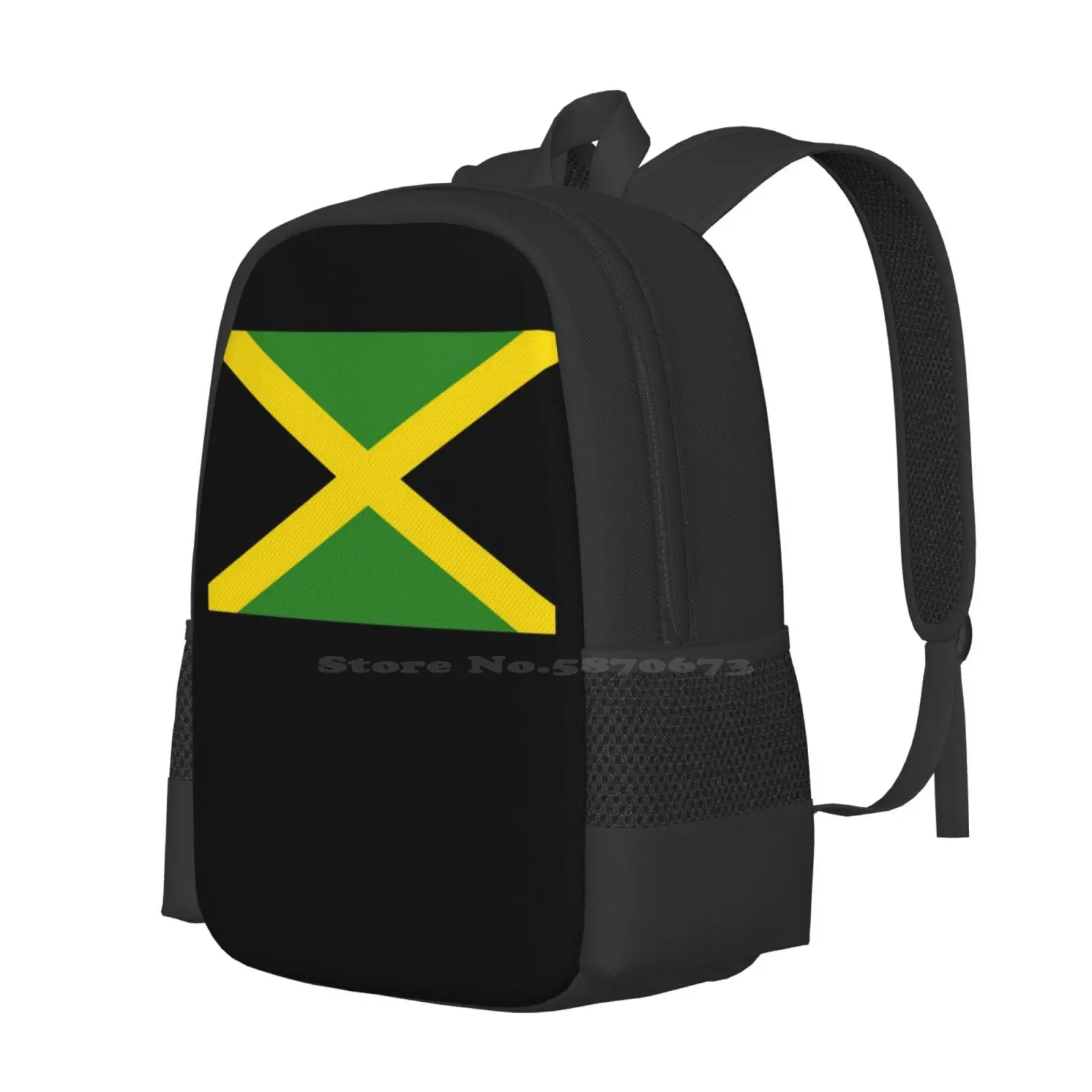 Jamaican Flag-Jamaica T-Shirt New Arrivals Unisex Bags Student Bag Backpack Flag Jamaican Country Reggae Region Territory Dub