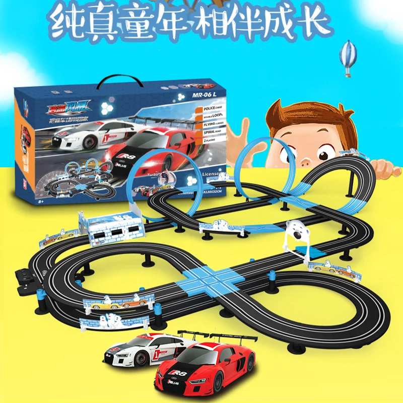 Sonic Storm Electric Remote Controlled Track Racing Two Person Competition Cyclotron Children'S Car Track Car Toy Gift