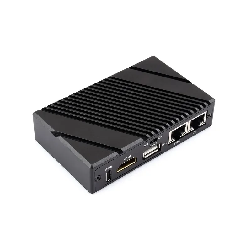 Gigabit / 2.5G Dual Ethernet-Computer (B) Based On Raspberry Pi CM5 (NOT Included), Dual RJ45 Ethernet Ports