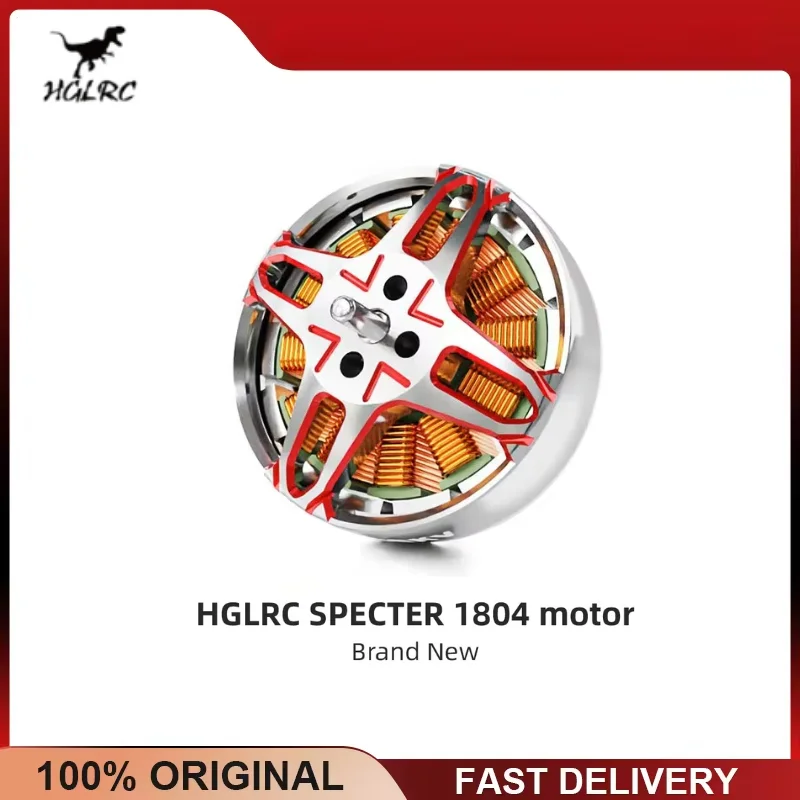 HGLRC SPECTER 1804 2450KV 4-6S Brushless Motor for 5-6 Inch Props FPV Freestyle Drone DIY