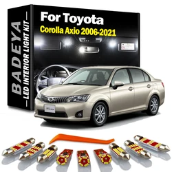 BADEYA 8Pcs Canbus LED Interior Reading Plate Light Kit For Toyota Corolla Axio 2006- 2017 2018 2019 2020 2021 Indoor Trunk Bulb
