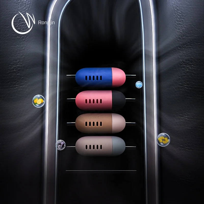 Mini Capsule Car Aromatherapy Clip  Air Freshener  Air Outlet Solid Aroma Interior Silicone Ornament Decoration Car Accessories