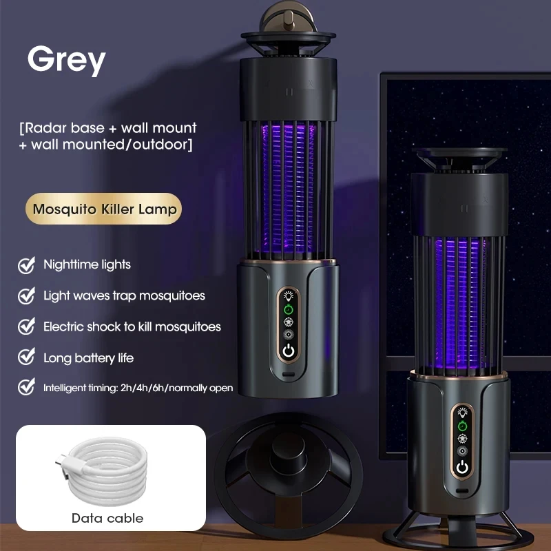 HOMEFISH USB-powered Mosquito Repellent Lamp for Charging or Plugging in Electric Insect Trap Outdoor Mosquito Repellent Lamp image 3