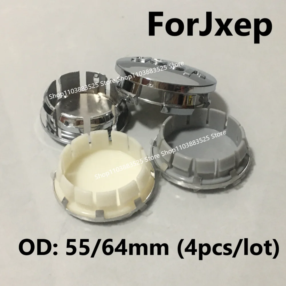4pcs OD 55mm 64mm Car Wheel Center Hub Cap for Jee Grand Cherokee Compass Renegade Patrio Wrangler JK Gladiator Hubcap