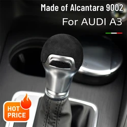 Suede Winter Shift Knob Cover Gear Lever Cap Stickter for Audi A3 8V Q2 S3 TT 2015 2016 2017 2018 2019 Modify Interiors