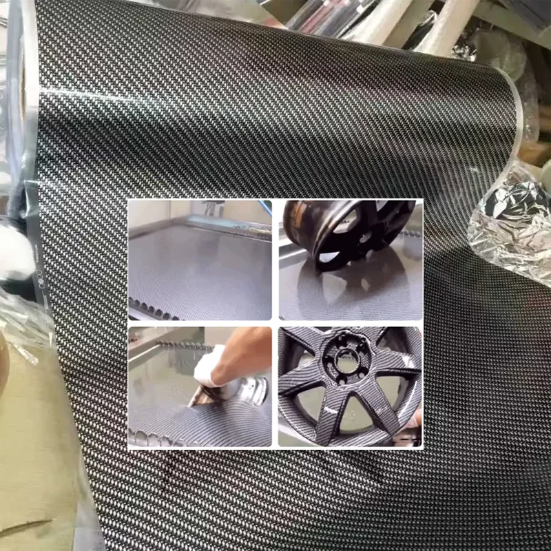 Water Transfer Printing Film HYDROGRAPHIC Hydro Dipping Black Carbon Fiber Pattern