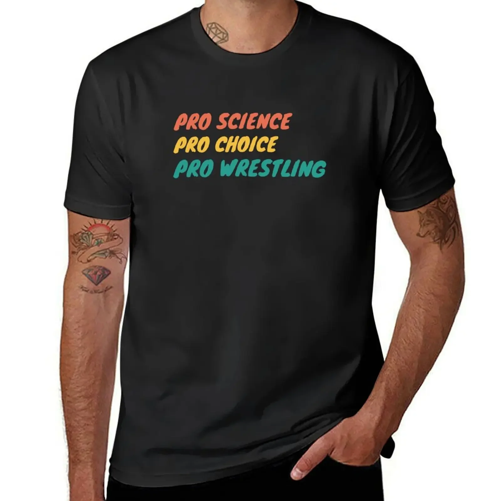 

PRO SCIENCE PRO CHOICE PRO WRESTLING T-Shirt fashion shirts Personalized t-shirt vintage summer tops fitted t shirts for men