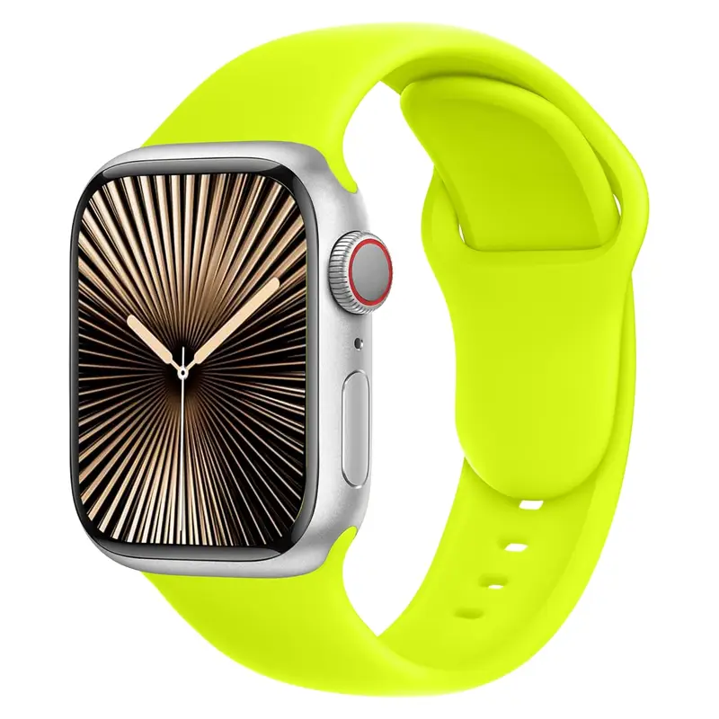 New Silicone Band For Apple Watch strap 45mm 44mm 40-41-42-46mm 44 mm sport bracelet iwatch series 11 10 8 7 6 SE 9 Ultra 2 49mm