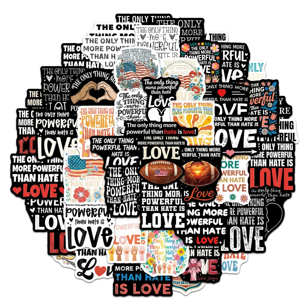 50Pcs The Only Thing More Powerful Than Quote Stickers Waterproof Text Decals For Laptop Journal Decor Giajar Sticker Store