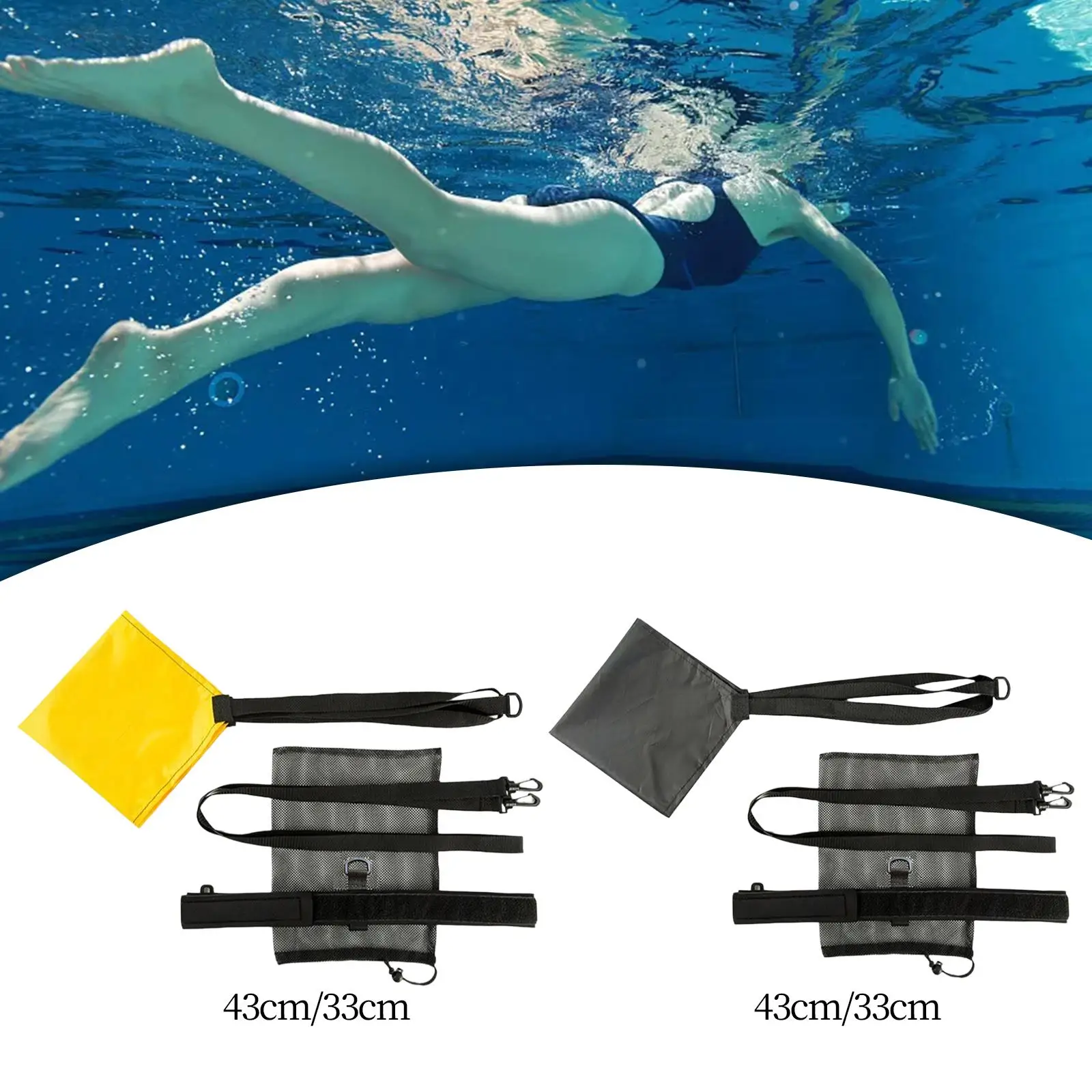 Swim Parachute Swimming Resistance Belt Beginners Device Training Equipment