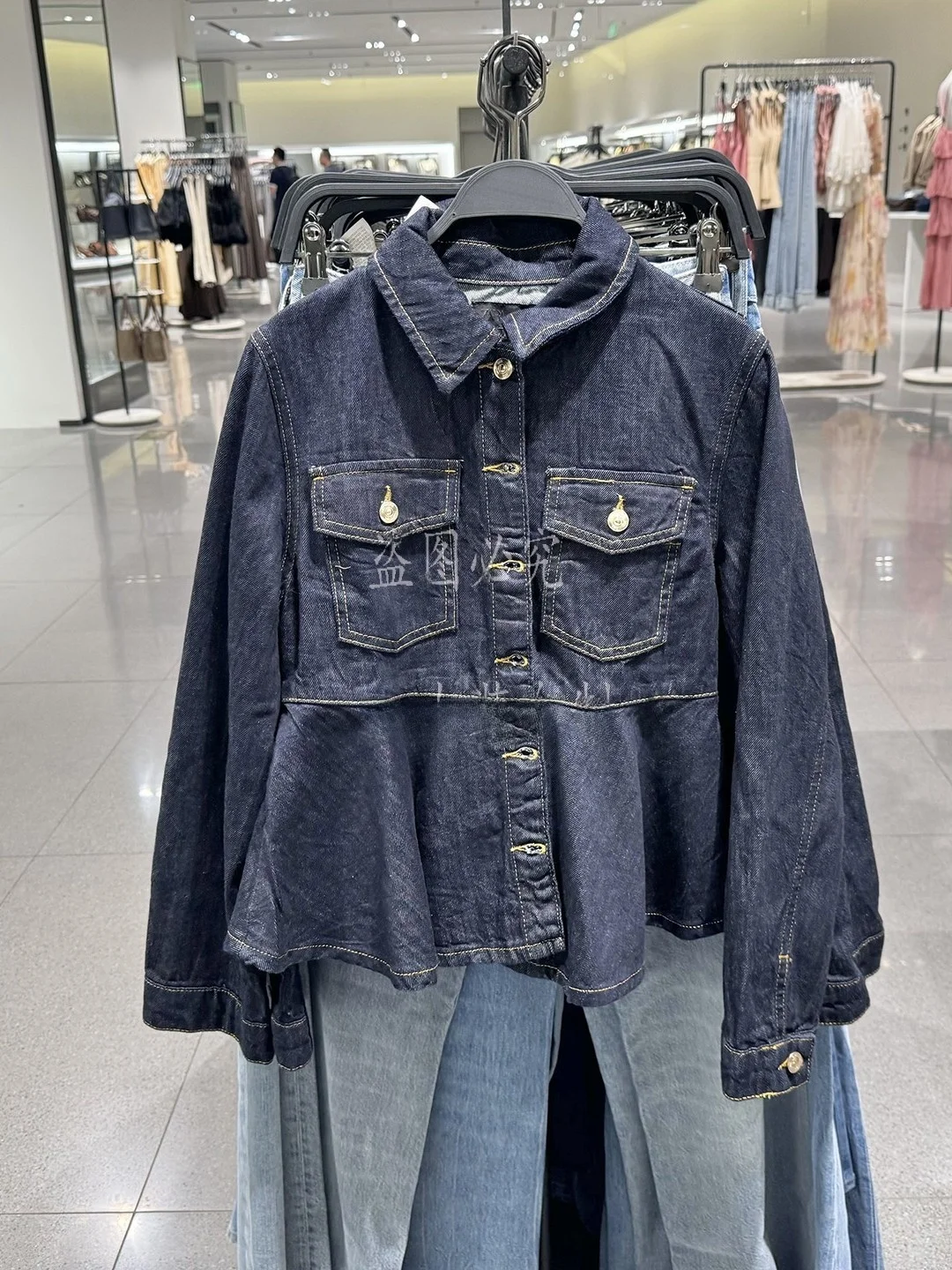 

Faionable Loose Hem ort Denim Jaet Женская осенняя новинка Sle Повседневная верхняя одежда oulder Sve Женское пальто Ele