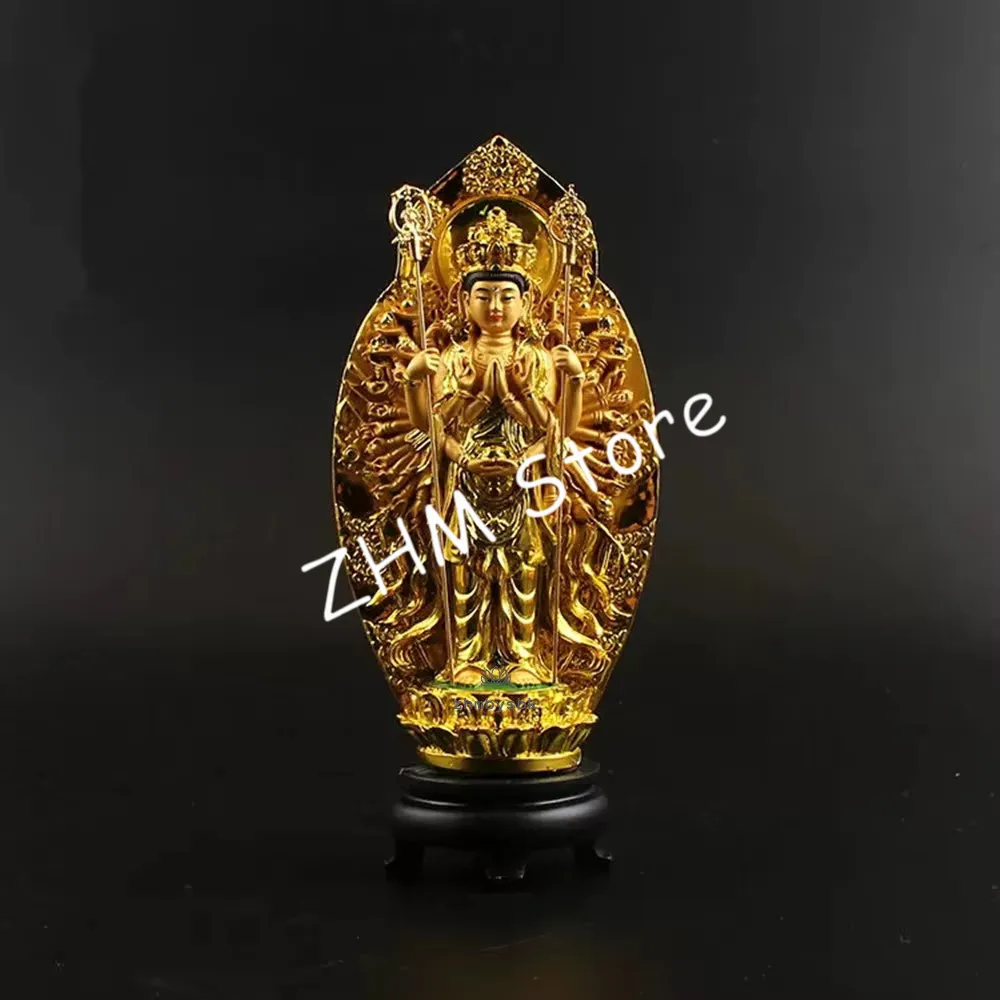 

Guanyin Kwan Yin Statue The Thousand-Hand Bodhisattva Figurine Buddhist Statues Sculptures Home Decor For Good Luck