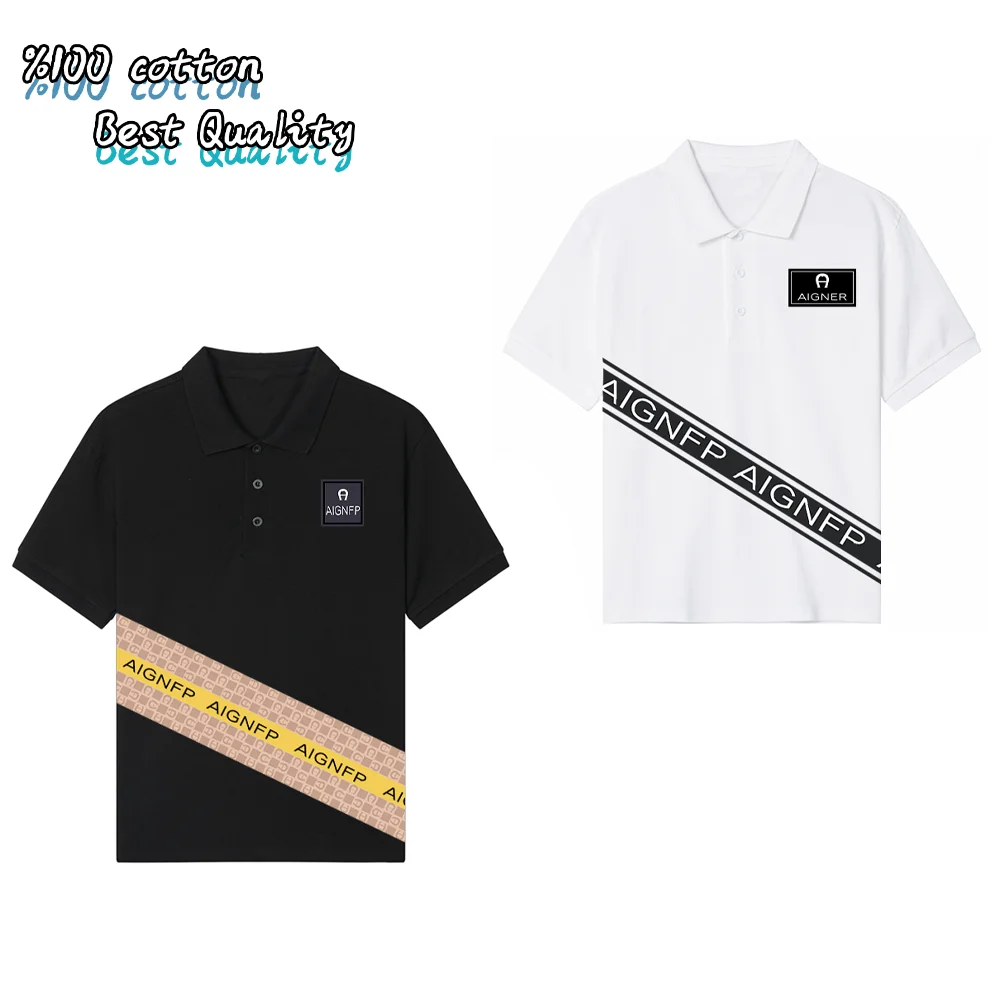 2026 summer kids Polo shirt breathable cotton boys clothes lapel top daily wear trend stripe letter print children short sleeve