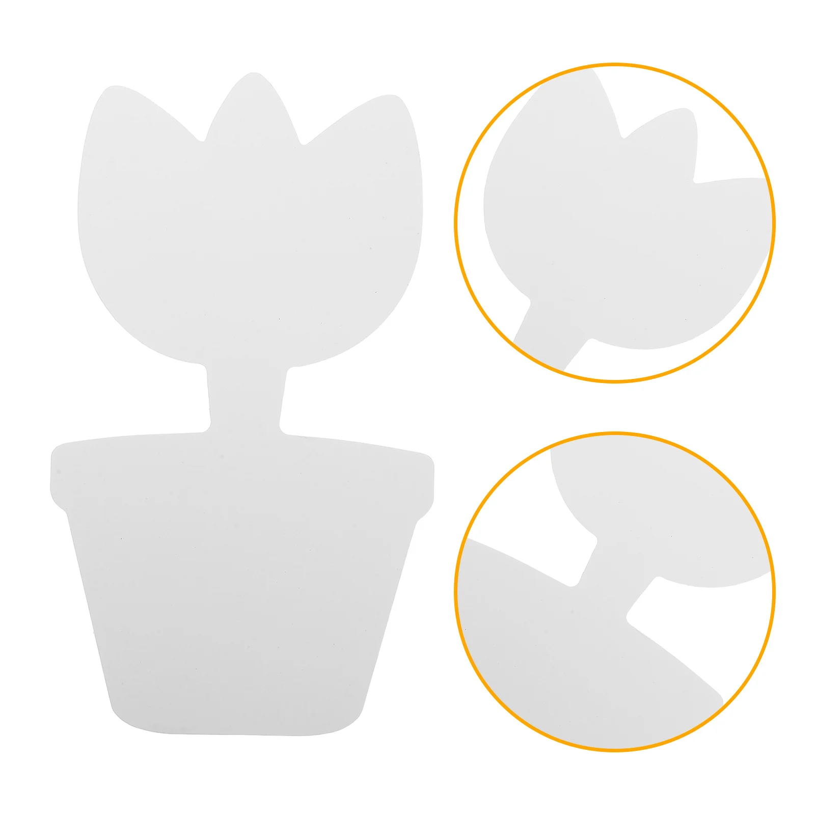 

20Pcs DIY Unpainted Flower Pot Shapes Cardboard Bonsai Cutouts Blank Paper Pot Decorations Kids Craft Painting Projects