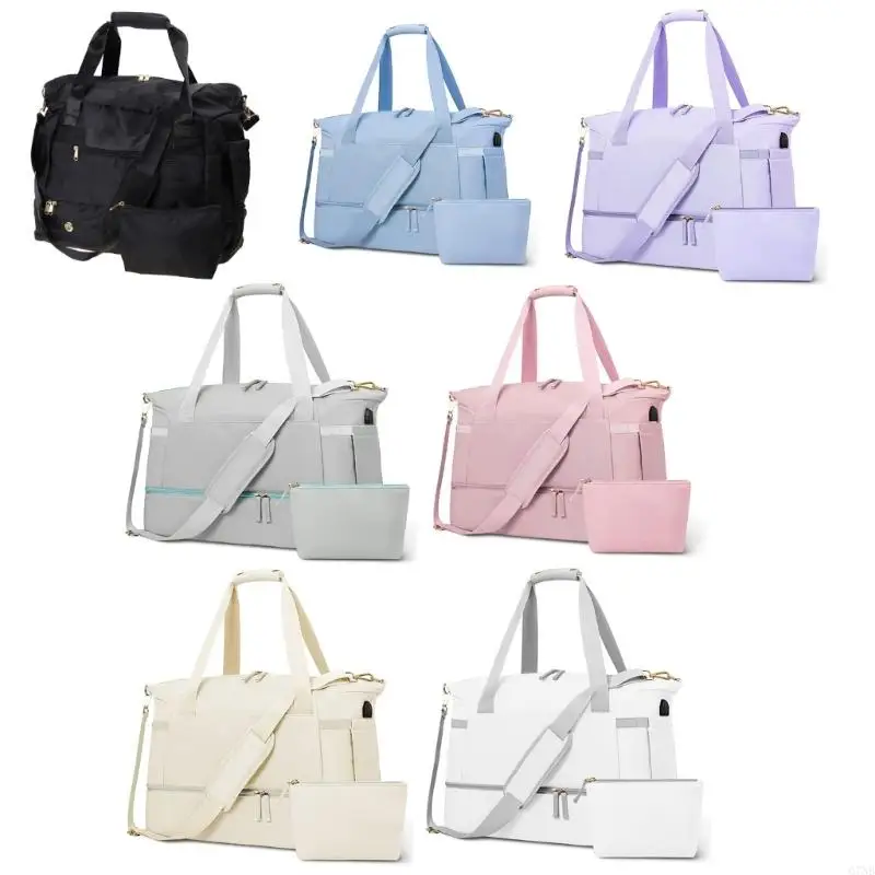 G7NB Large Capacity Gym Bag Swimming DuffelBag Carry on Bag with Shoes Compartment