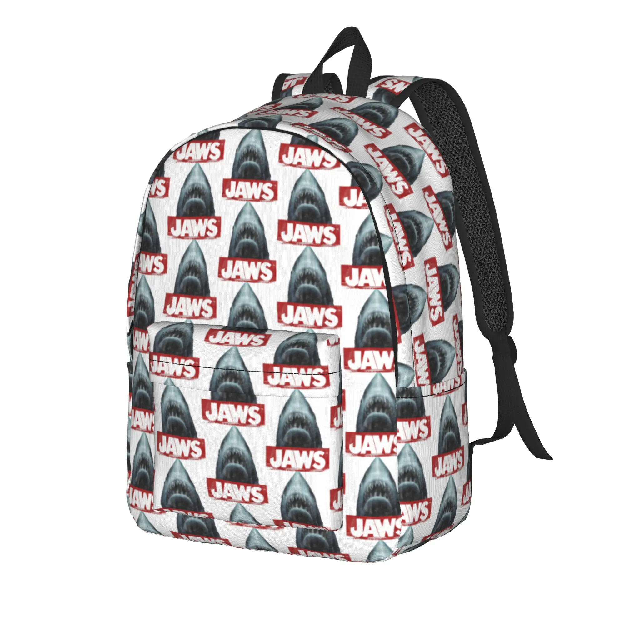Jaws Boxed Logo Backpack  Hiking Backpacks Girl Designer Big School Bags Funny Rucksack