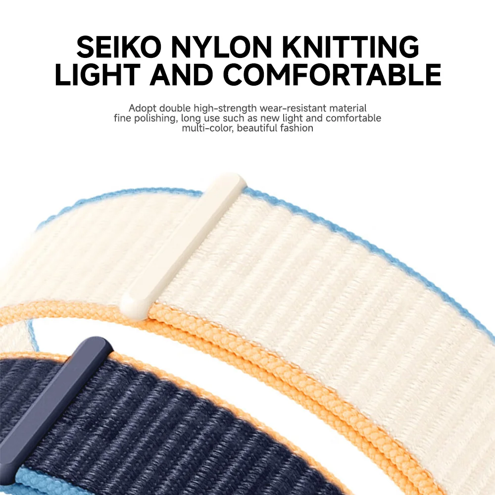 삼성 갤럭시 워치 8 44mm 40mm 클래식 교체용 나일론 스트랩, 스포츠 워치 밴드, 워치 8 클래식 밴드용