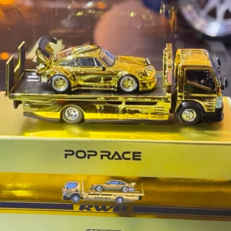 In Stock 2026 New Hot Hec Poprace 1:64 Fuso 930 Rwb Cast Alloy Car Model Christmas Birthday Toy Collection Decoration Piece Gift
