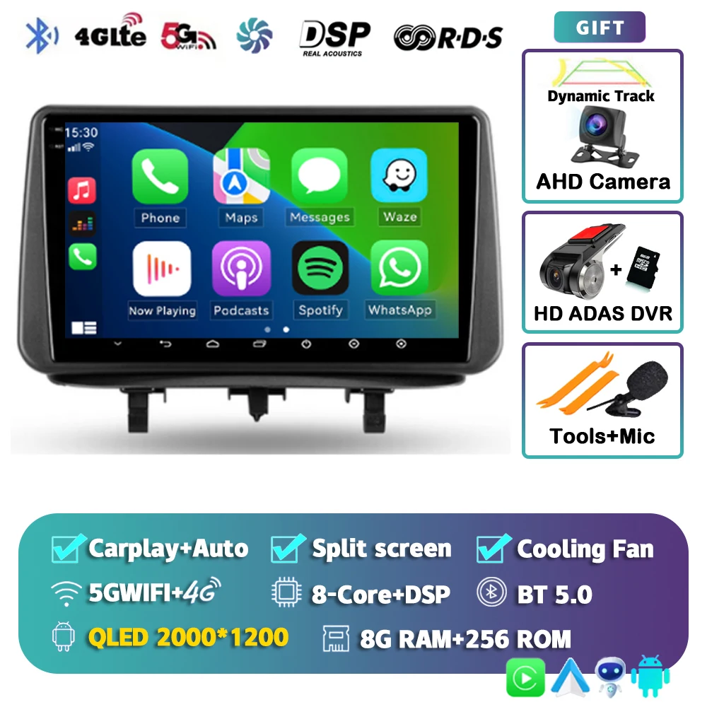 Android 15 Voor Opel Meriva B 2009-2014 2 K QLED Android Autoradio Multimedia Video Player BT AI Voice CarPlay 4G Stereo Head Unit