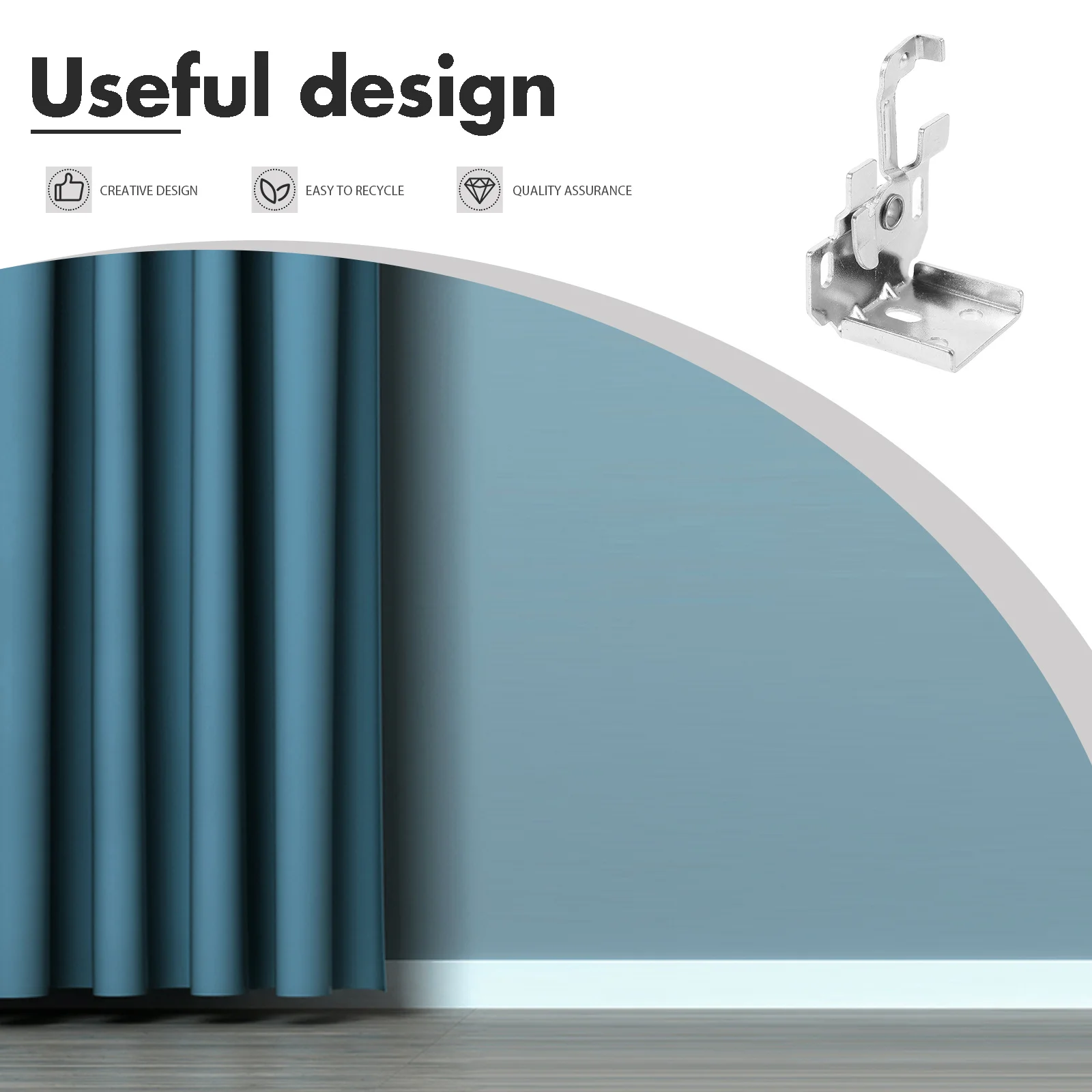 3 قطعة قوس استبدال أعمى الأسطوانة قوي البندقية أعمى العنكبوت رمز المنزل إكسسوارات الستائر سهلة التركيب الستار #1