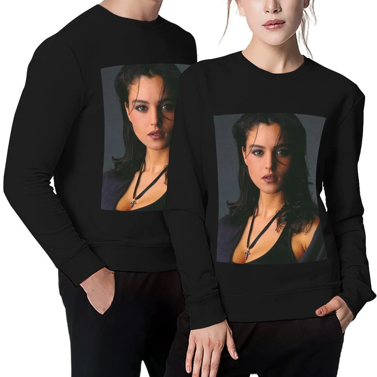 

Monica Bellucci Pullover anime clothes tracksuits aesthetic clothing clothes for men oversize sweatshirts
