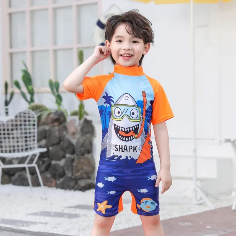 Costume da bagno intero per bambini, per ragazzi e ragazze, per bambini piccoli, per bambini grandi, protezione solare, set da nuoto primaverile