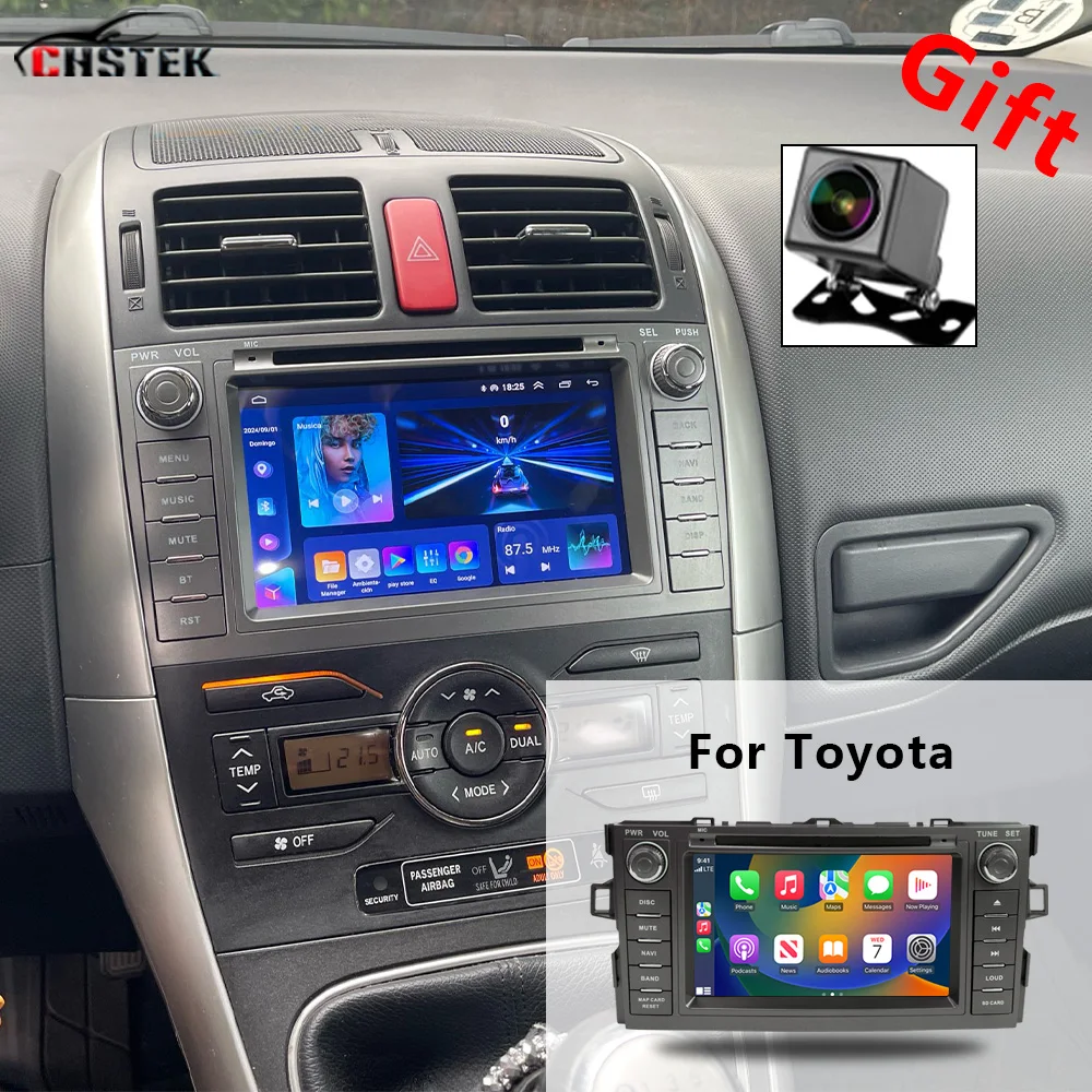 CHSTEK Car Radio Carplay GPS For Toyota E150 Auris 1 Corolla Levin 2006-2012 Multimedia Auto Stereo Bluetooth WIFI 4G Android 13