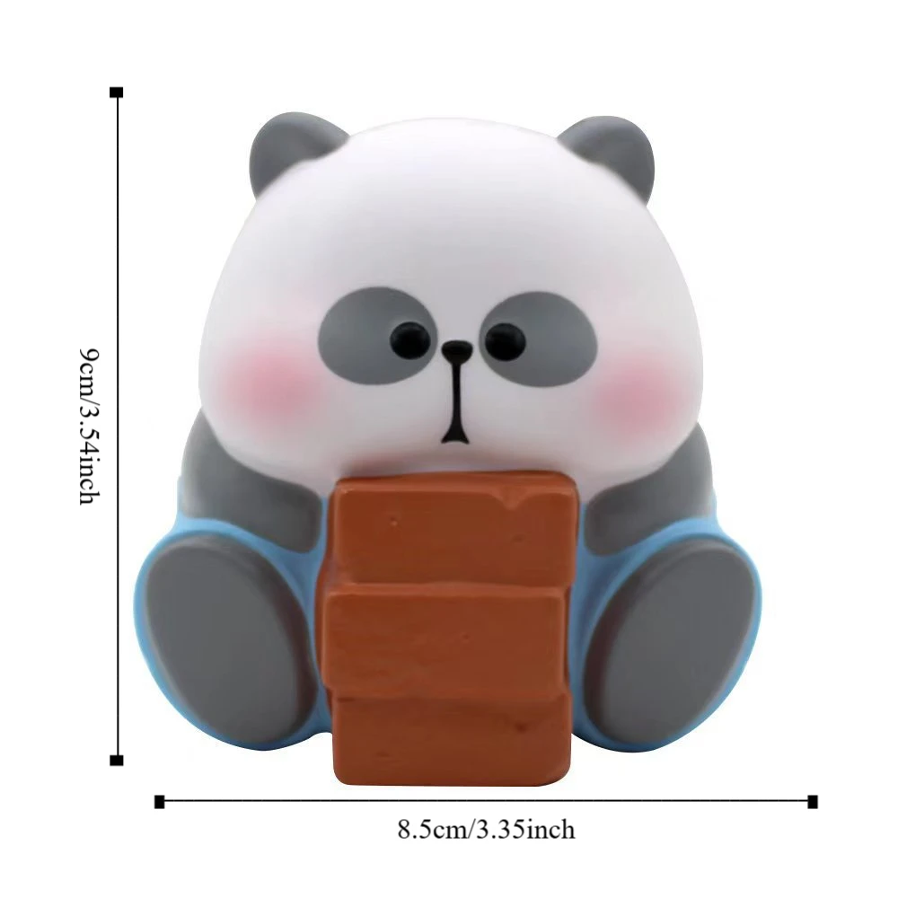 Slow Rebound Simulation Panda Toy Elastic Pinch PVC Panda Squeeze Toys Soft Handmade Animal Panda Fidgeting Toys Children Adult