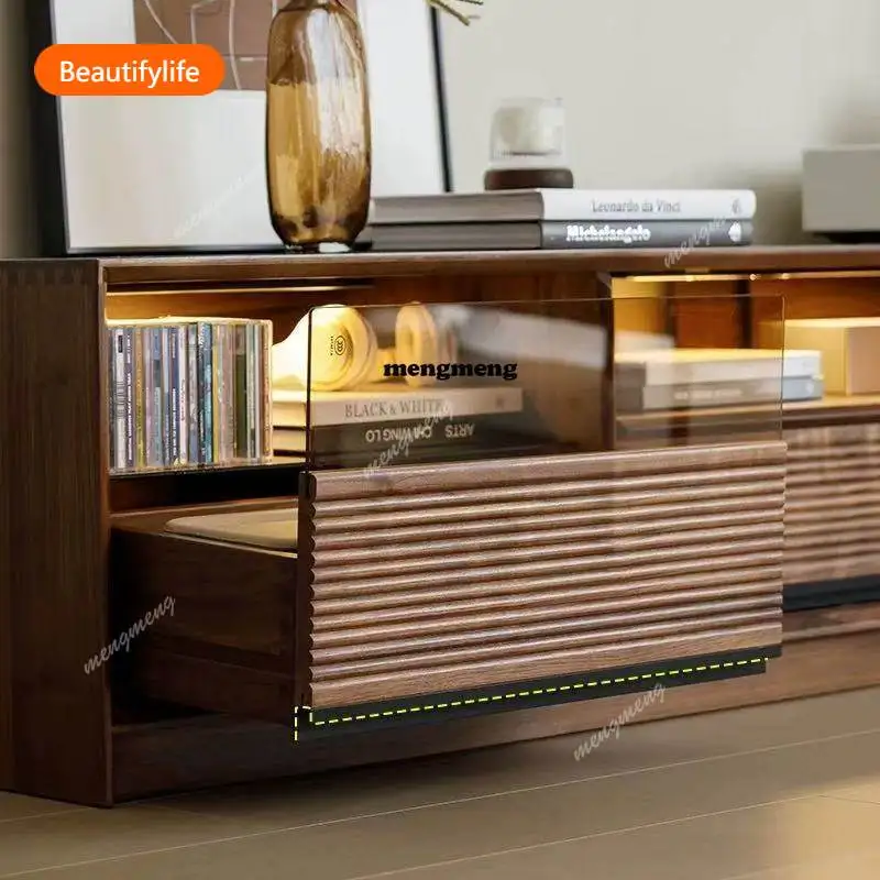 

a44 No Foot Brown Tv Cabinet Simple Storage Classic 180Cm Modern Tv Stands Living Room Designer Mueble Televisor Furniture Home