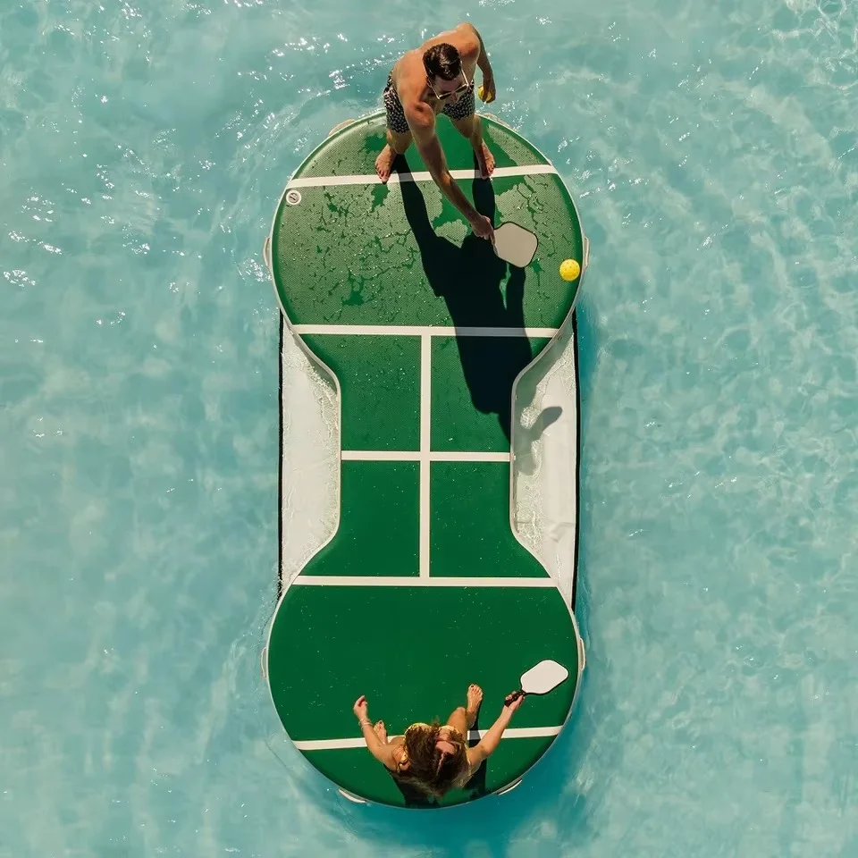 Custom Drop Stitch Inflatable Pickleball Court Water Floating Tennis Court for Summer Holiday Use