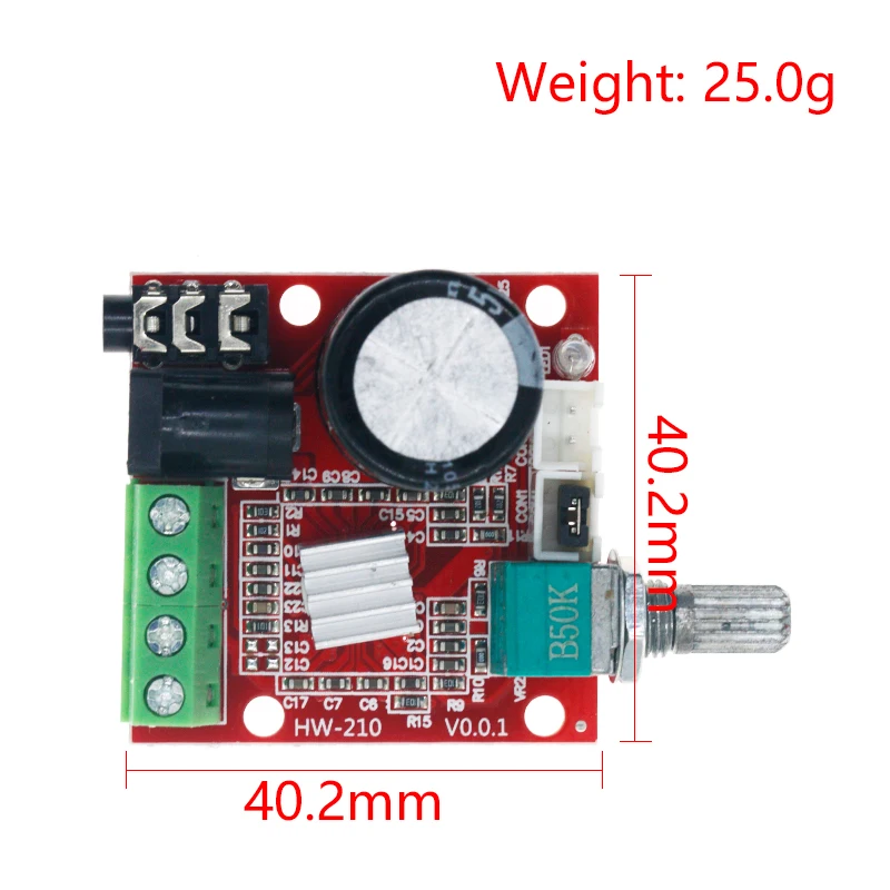 12V Mini Hi-Fi PAM8610 Audio Stereo Amplifier Board 2X10W Dual Channel D Class Lowest Price