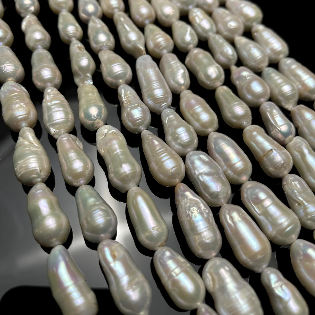 

Natural Freshwater Pearls 13x22mm Baroque Peanut Shape Beads for Jewelry Making Supplies DIY Women Necklace Bracelet Accessories