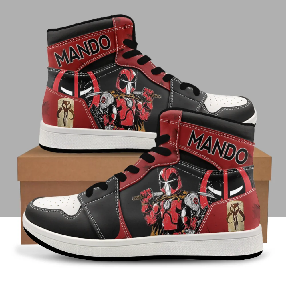 SW zapatos zapatillas de deporte moda Anime estampado 3D dibujos animados adolescente al aire libre alta baloncesto deportes Casual zapatos de hombre disfraz de Halloween