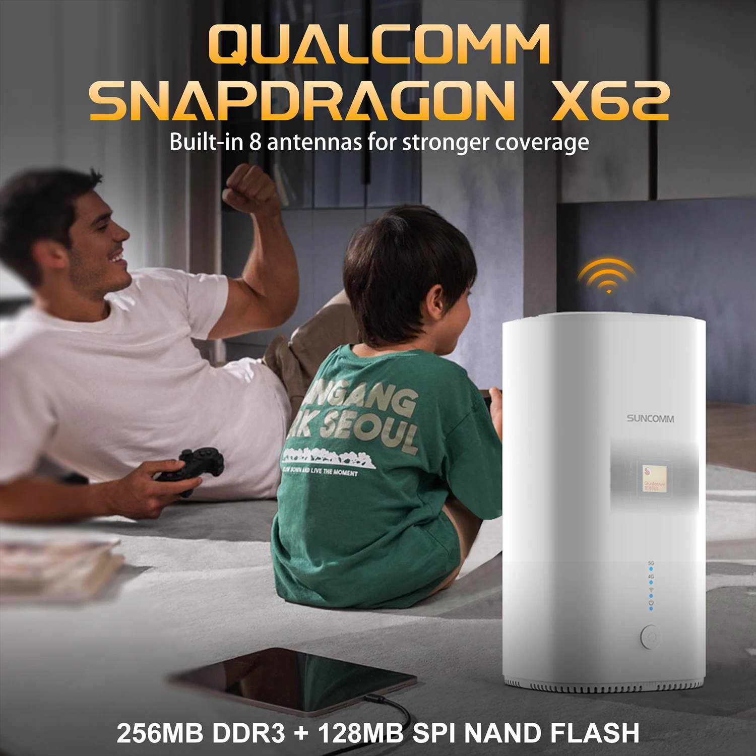 جهاز توجيه 5G CPE، 5G مع فتحة بطاقة Sim AX3000 منافذ جيجابت PCI قفل نطاق TR069 OpenVPN مناسب لشبكات الخلوية العالمية