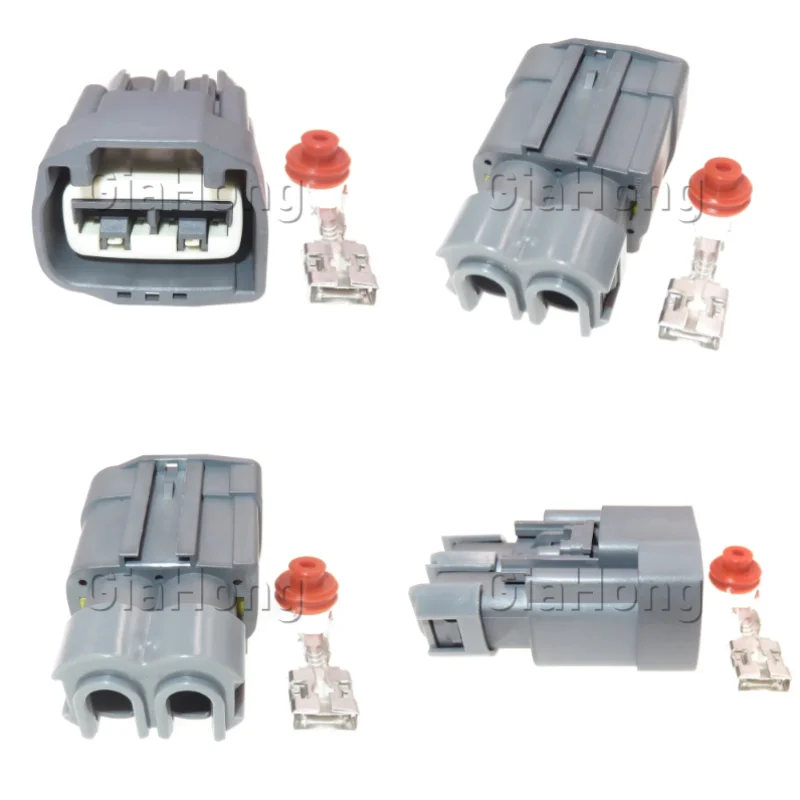 1 Set 2 Ways AC Assembly Car Large Current Electric Booster Pump Wiring Socket Auto Steering Booster Pumps Cable Connectors