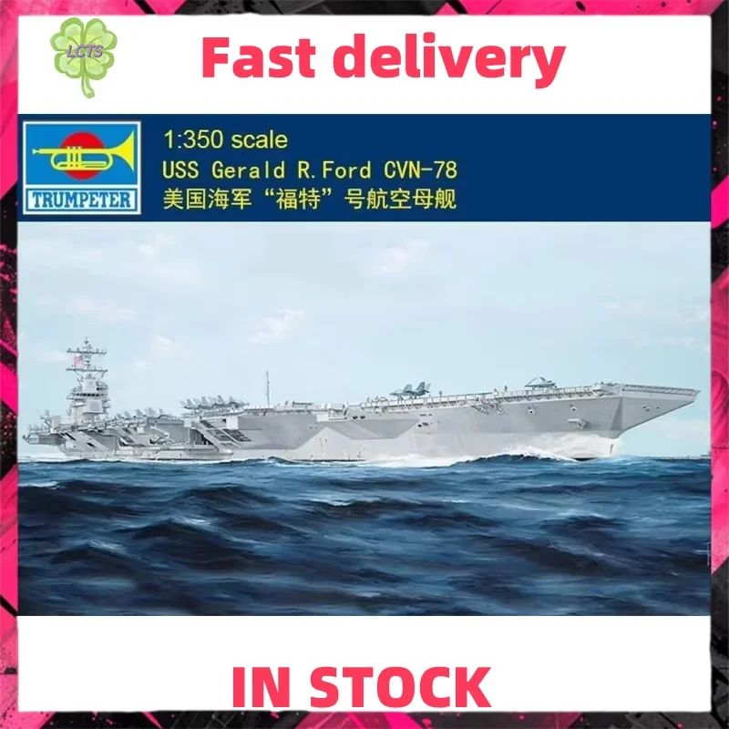 

In Stock Trumpeter 05638 1/350 Scale USS Gerald R.Ford CVN-78 Assembly Model Kits Collection Customized Toys Birthday Gifts