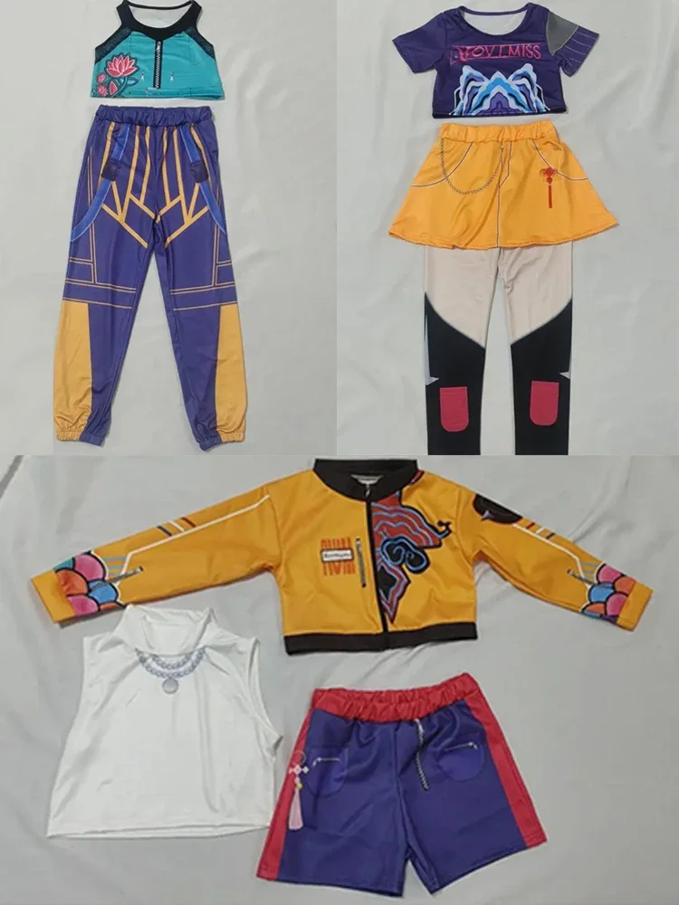 K-POP Demon Hunters Cosplay Costume Rumi Zoey Mira for Girl Halloween Performance Outfits Birthday Party Cloth Role Play Costume