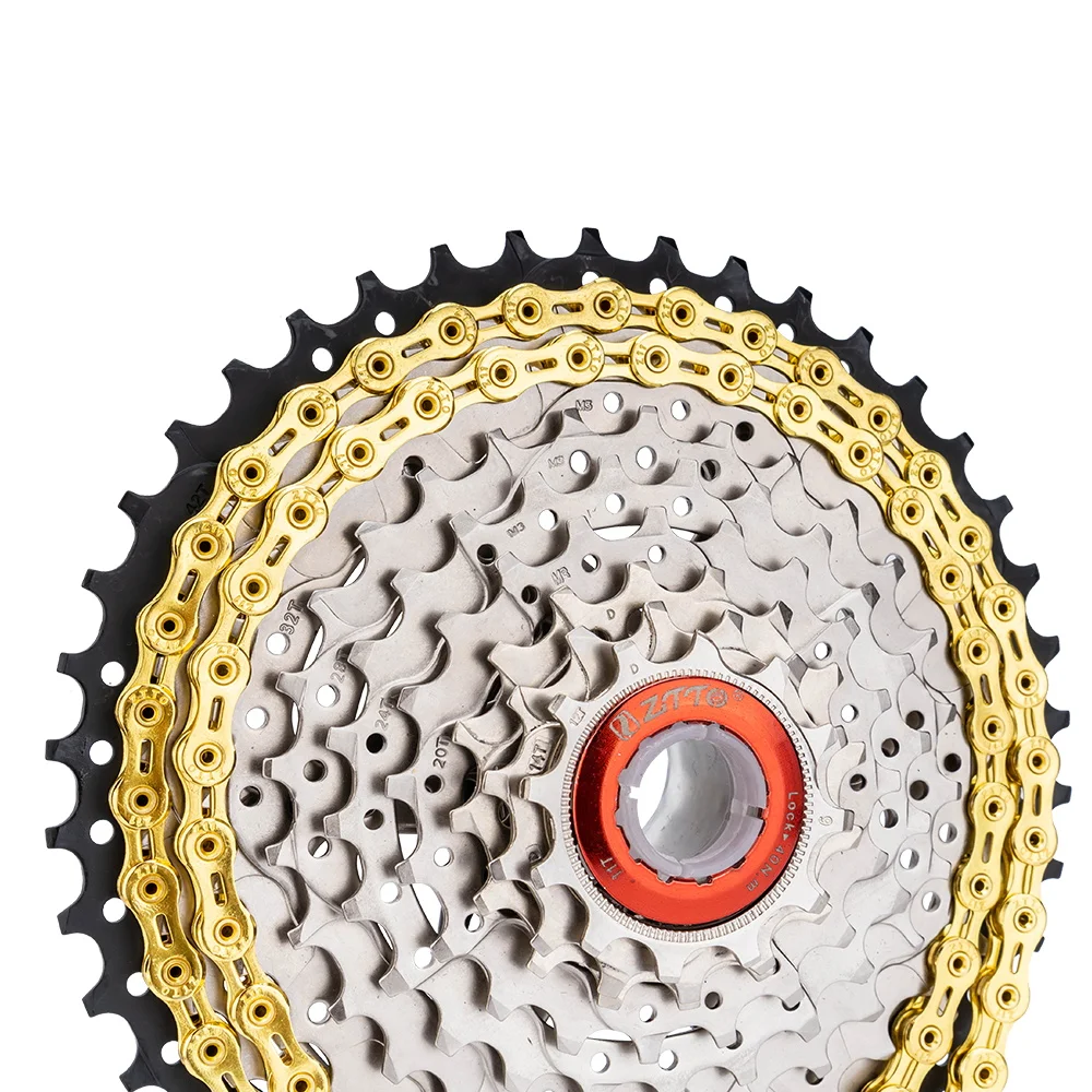 ZTTO MTB Road Bike Gold Chain 6/7/8s 9s 10s 11s 12s Speed Chain
