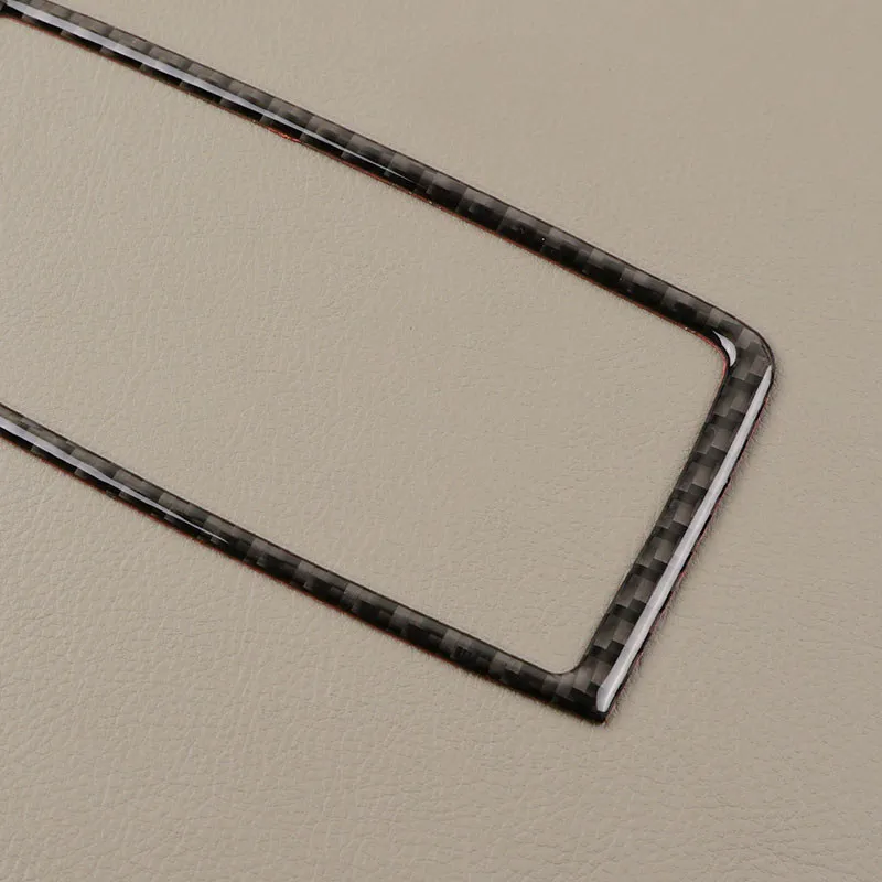 Car Soft Carbon Fiber Interior Accessories Rear Air Outlet Vent Frame Trim For Audi Q7 2007 2008 2009 2010 2011 2012 2013-2015