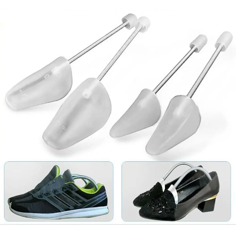 2Pcs New PP Plastic Shoe Support Anti Wrinkle Anti Deformation Spring Shoe Trees Metal Shoe Inner Support Men Women Shoe