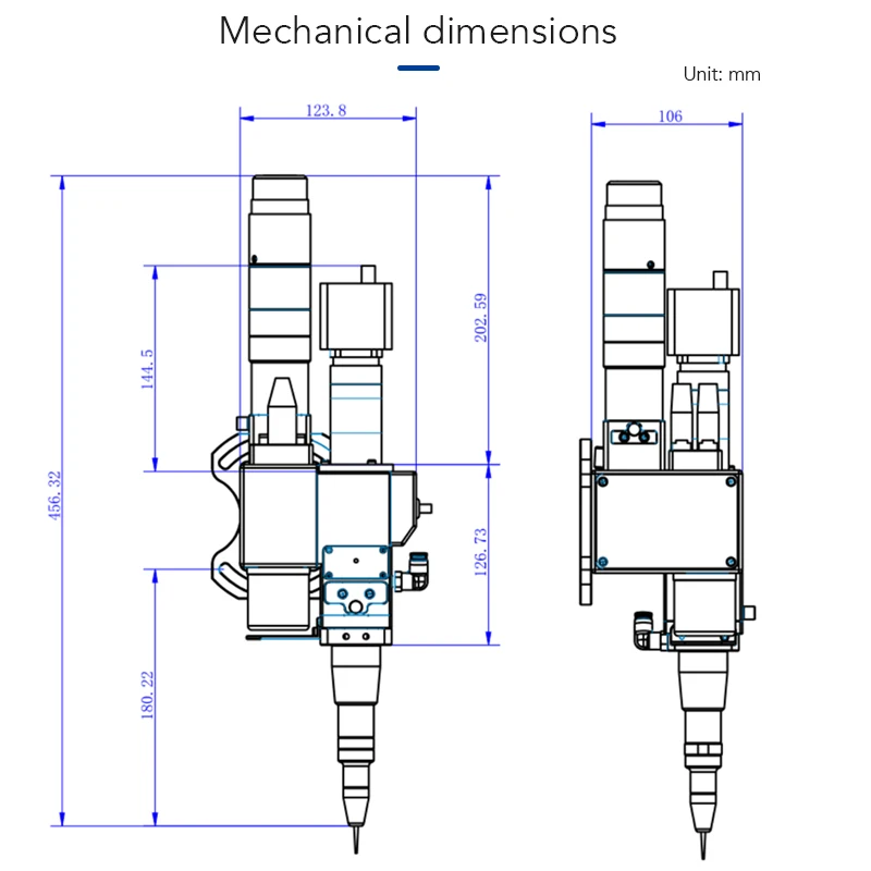 

Zbtech oscillating welding head High-frequency precision oscillation system ±2° adaptive deflection eliminates weld deviation