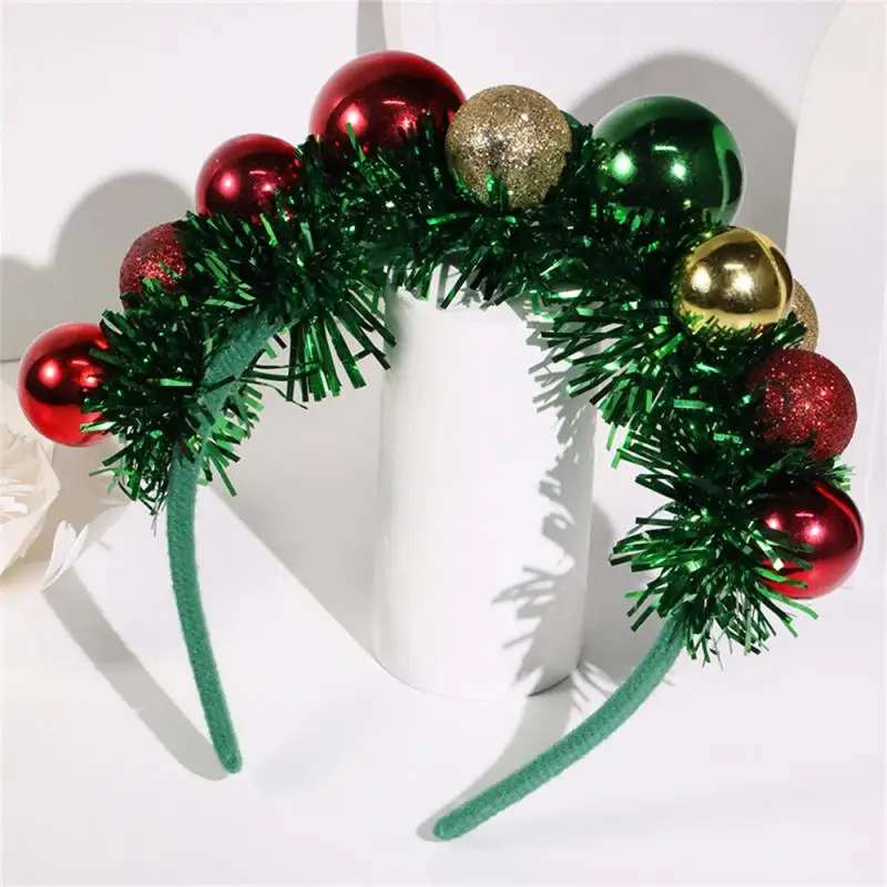 Colored Headband Party Atmosphere Color Ball Headband Interesting Eye-catching Christmas Decoration Unique Christmas Hair Band